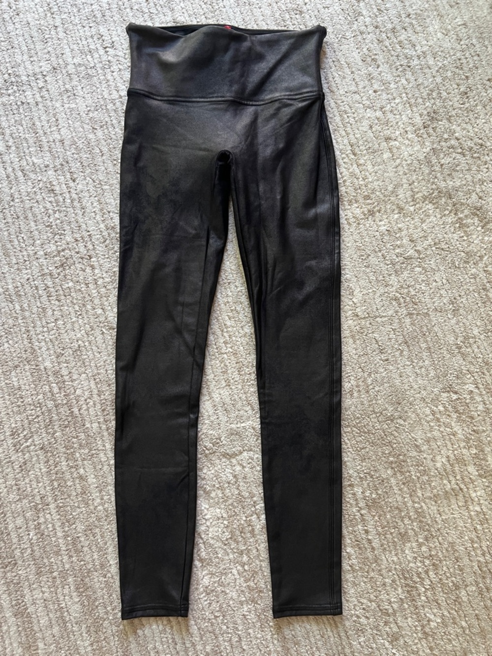 Spanx Black Faux Leather Leggings